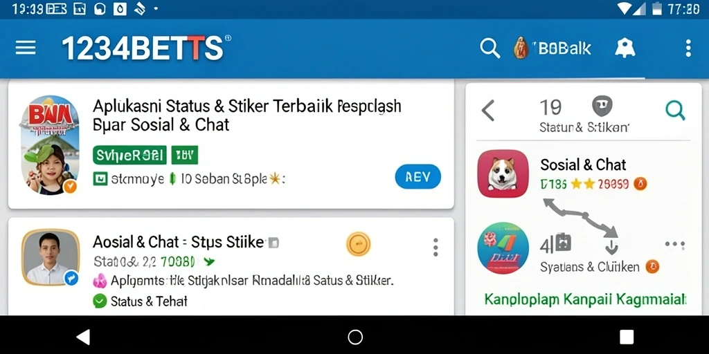 Antarmuka pengguna 1234BETS yang intuitif dan berwarna-warni.