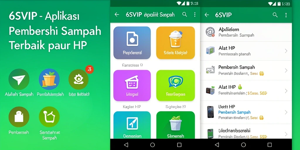 Tampilan antarmuka aplikasi 6SVIP yang ramah pengguna.