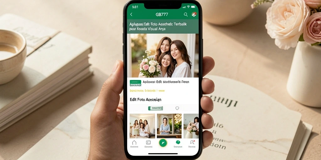 Antarmuka GB777 yang intuitif dan fungsional untuk edit foto aesthetic.