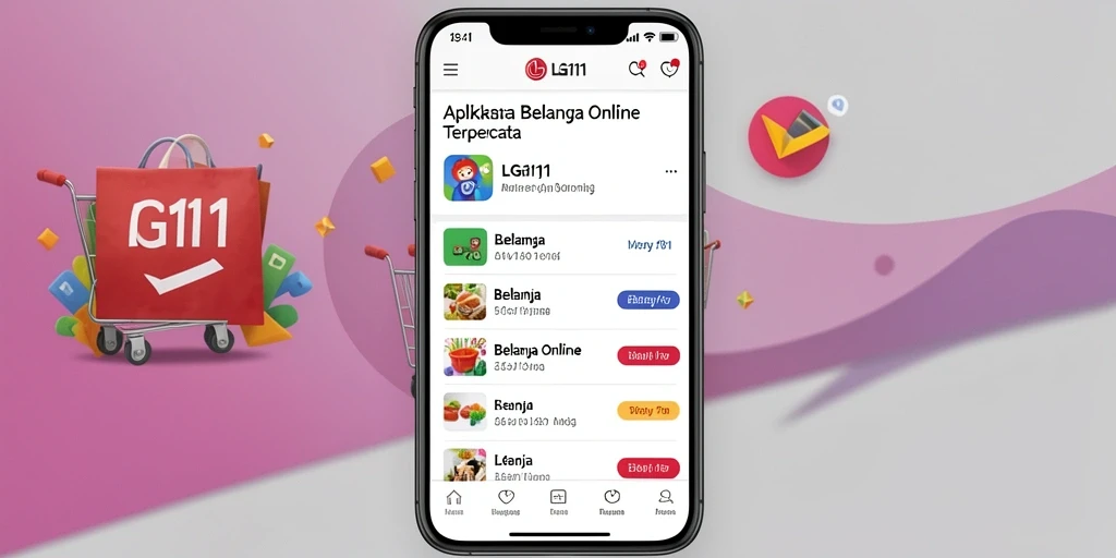Antarmuka LG111 menampilkan kemudahan dalam berbelanja produk.