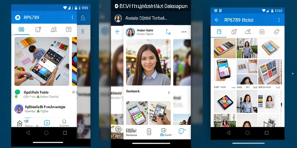Antarmuka aplikasi RP6789 yang user-friendly dan beragam fitur menarik.