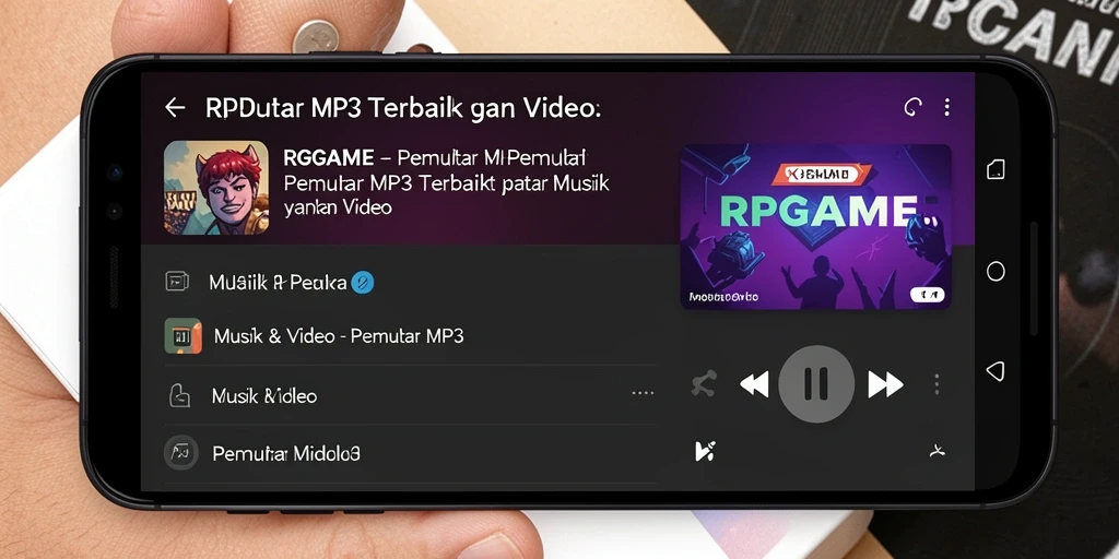Antarmuka RPGAME yang ramah pengguna dan fungsional.