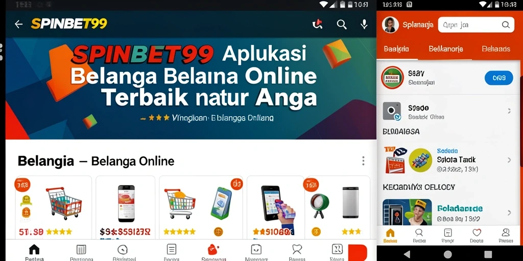 Tampilan antarmuka aplikasi SPINBET99 yang menarik dan mudah digunakan.