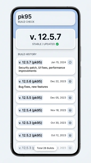 Riwayat Versi pk95 untuk Pengguna Android